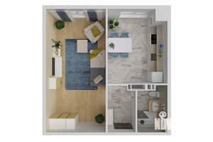 1-к квартира, вторичка, 37м2, 1/8 этаж