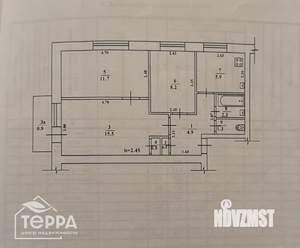 3-к квартира, вторичка, 52м2, 5/5 этаж