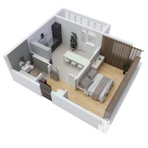 1-к квартира, вторичка, 45м2, 8/8 этаж