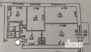 3-к квартира, вторичка, 53м2, 4/5 этаж
