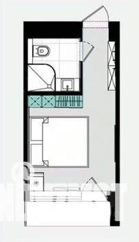 1-к квартира, вторичка, 21м2, 8/21 этаж