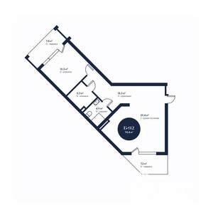 2-к квартира, вторичка, 74м2, 1/4 этаж