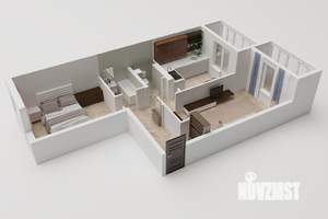 2-к квартира, строящийся дом, 63м2, 8/8 этаж