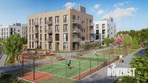 2-к квартира, строящийся дом, 52м2, 2/4 этаж