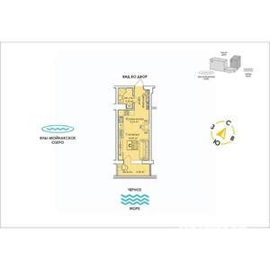 Студия квартира, строящийся дом, 30м2, 7/12 этаж