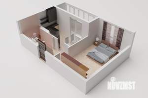1-к квартира, строящийся дом, 37м2, 8/8 этаж