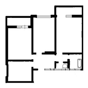 3-к квартира, вторичка, 51м2, 2/5 этаж
