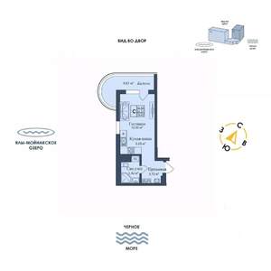 Студия квартира, вторичка, 31м2, 5/12 этаж