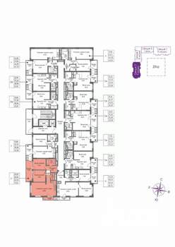 2-к квартира, вторичка, 63м2, 3/16 этаж