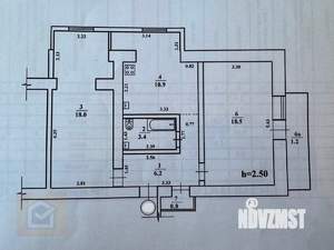 2-к квартира, вторичка, 59м2, 1/5 этаж