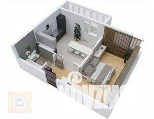 6-к квартира, сданный дом, 45м2, 4/9 этаж