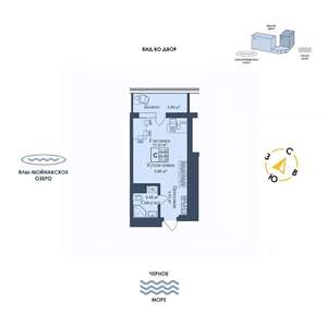 Студия квартира, вторичка, 31м2, 5/12 этаж