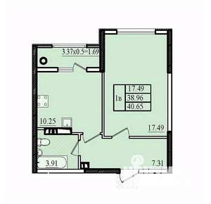 1-к квартира, вторичка, 41м2, 5/8 этаж