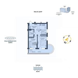 2-к квартира, вторичка, 55м2, 5/12 этаж