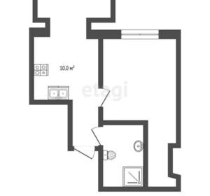 1-к квартира, вторичка, 32м2, 3/10 этаж