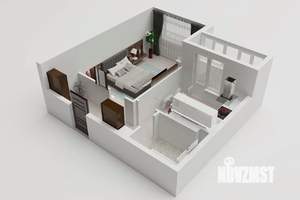 1-к квартира, вторичка, 41м2, 5/8 этаж