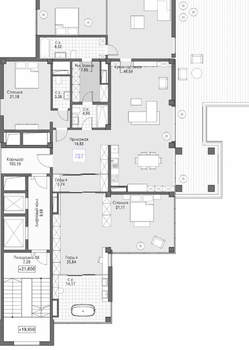 4-к квартира, вторичка, 293м2, 7/13 этаж
