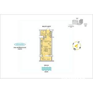 Студия квартира, строящийся дом, 30м2, 8/12 этаж