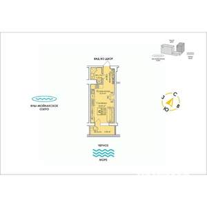 Студия квартира, строящийся дом, 30м2, 12/12 этаж