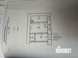 2-к квартира, вторичка, 28м2, 1/1 этаж