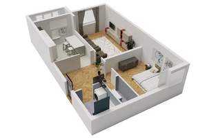 2-к квартира, вторичка, 69м2, 1/8 этаж