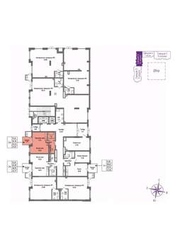 Студия квартира, вторичка, 34м2, 1/16 этаж