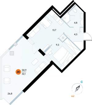Фото квартиры на продажу (1)