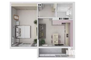 1-к квартира, вторичка, 45м2, 3/8 этаж