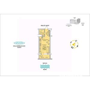 Студия квартира, строящийся дом, 30м2, 9/12 этаж