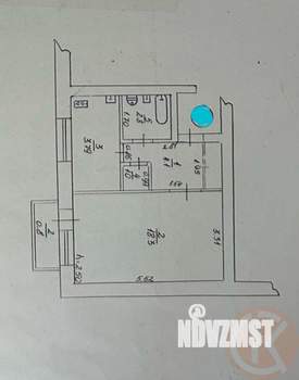 1-к квартира, вторичка, 35м2, 5/5 этаж