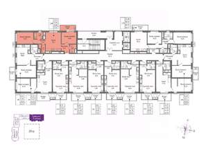 2-к квартира, вторичка, 60м2, 4/16 этаж