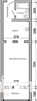 1-к квартира, вторичка, 34м2, 4/12 этаж