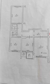 3-к квартира, вторичка, 80м2, 7/9 этаж