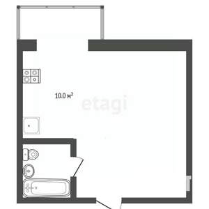 1-к квартира, вторичка, 33м2, 5/10 этаж