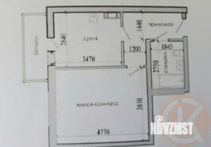 1-к квартира, вторичка, 43м2, 5/12 этаж