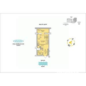 Студия квартира, строящийся дом, 31м2, 8/12 этаж