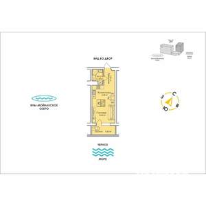 Студия квартира, вторичка, 30м2, 7/12 этаж