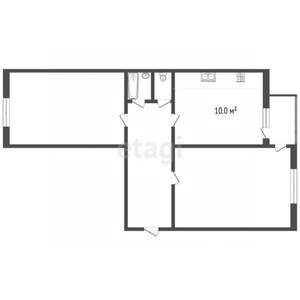 2-к квартира, вторичка, 68м2, 7/9 этаж