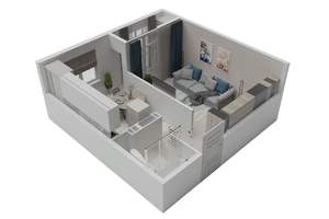 1-к квартира, вторичка, 35м2, 6/8 этаж