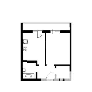 1-к квартира, вторичка, 38м2, 5/5 этаж