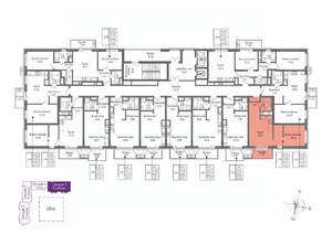 1-к квартира, вторичка, 44м2, 7/16 этаж