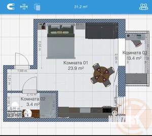 Студия квартира, вторичка, 31м2, 7/9 этаж