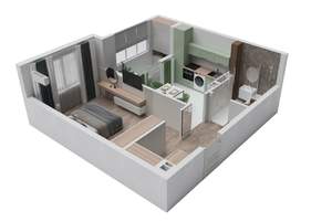 1-к квартира, вторичка, 39м2, 6/8 этаж