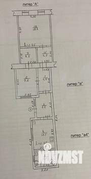 3-к квартира, вторичка, 65м2, 1/1 этаж