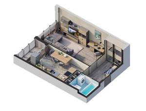 2-к квартира, строящийся дом, 60м2, 10/14 этаж