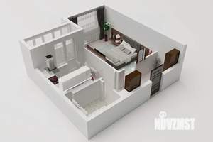 1-к квартира, вторичка, 41м2, 6/8 этаж