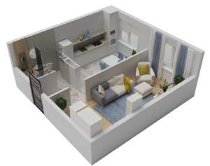 1-к квартира, вторичка, 37м2, 4/8 этаж