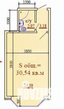 1-к квартира, вторичка, 31м2, 4/8 этаж
