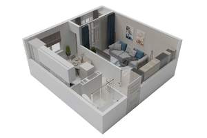 1-к квартира, вторичка, 35м2, 8/8 этаж