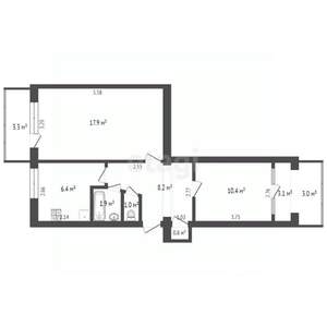 2-к квартира, вторичка, 50м2, 5/5 этаж
